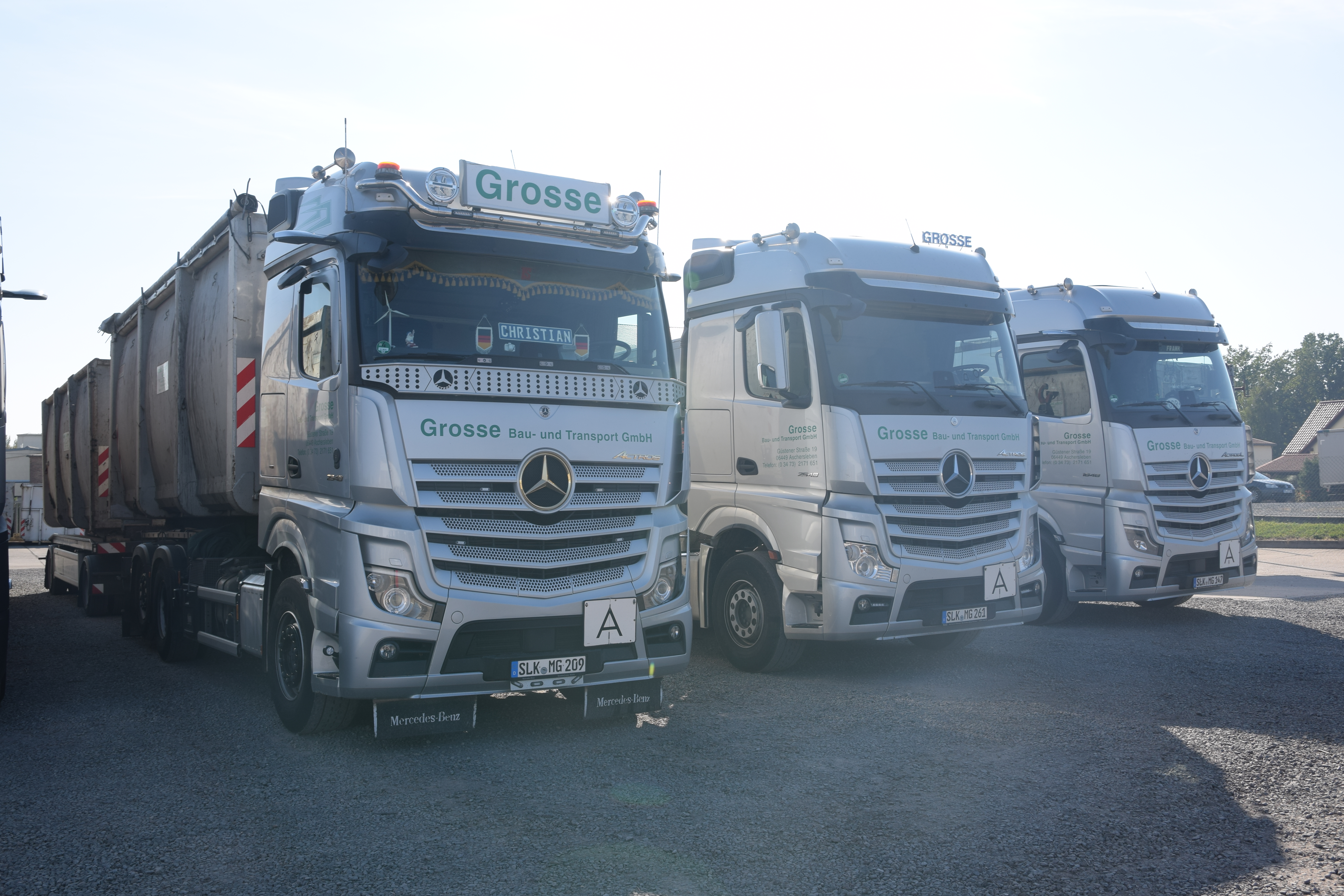 Abrollerzüge von vorn